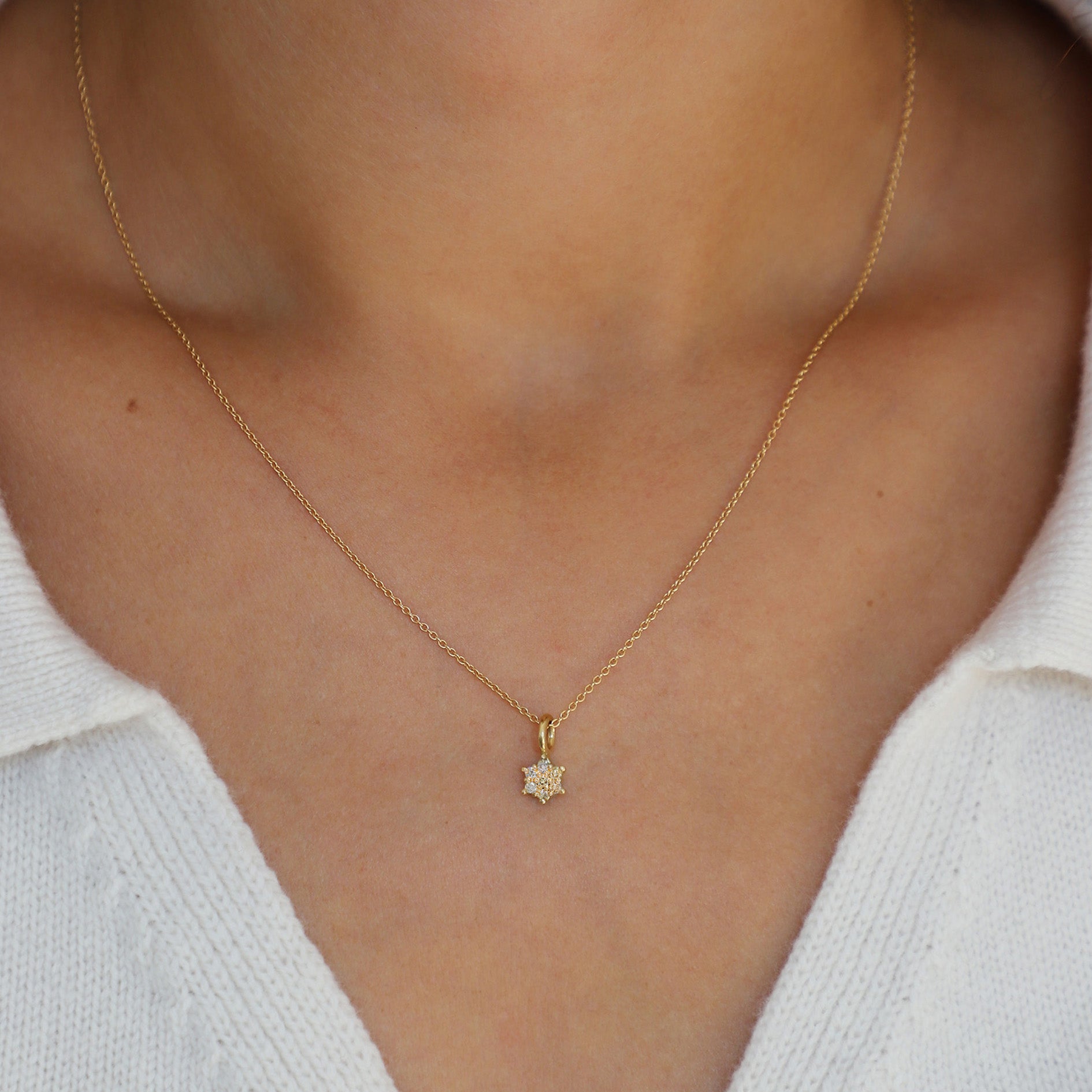 Dancer Champagne Diamond Pendant