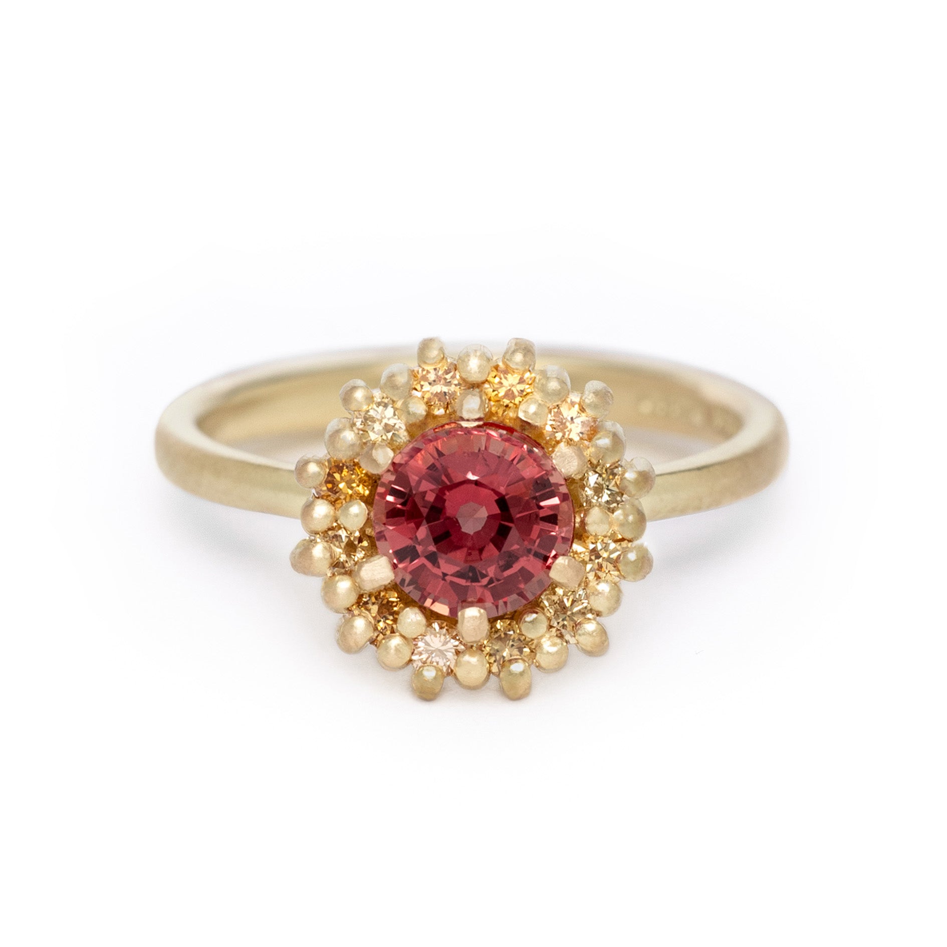 Florence Sapphire Halo Ring