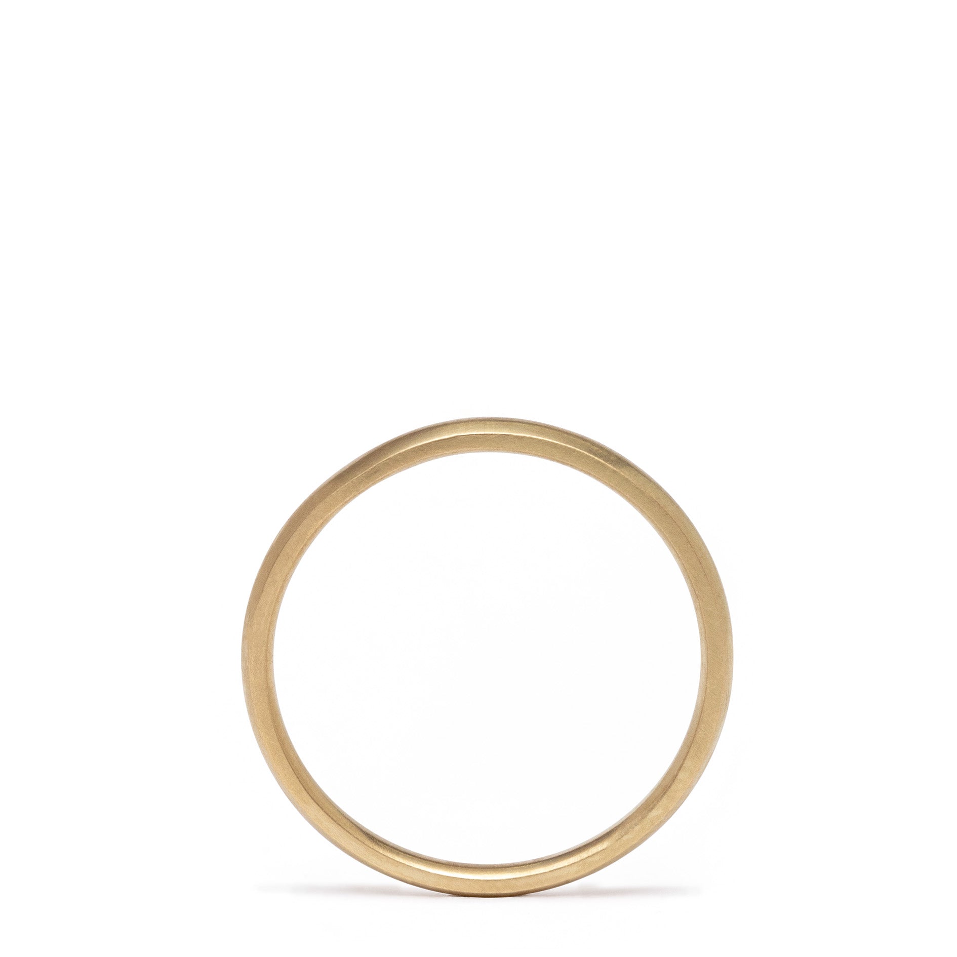 Matte Gold Wedding Ring 2mm