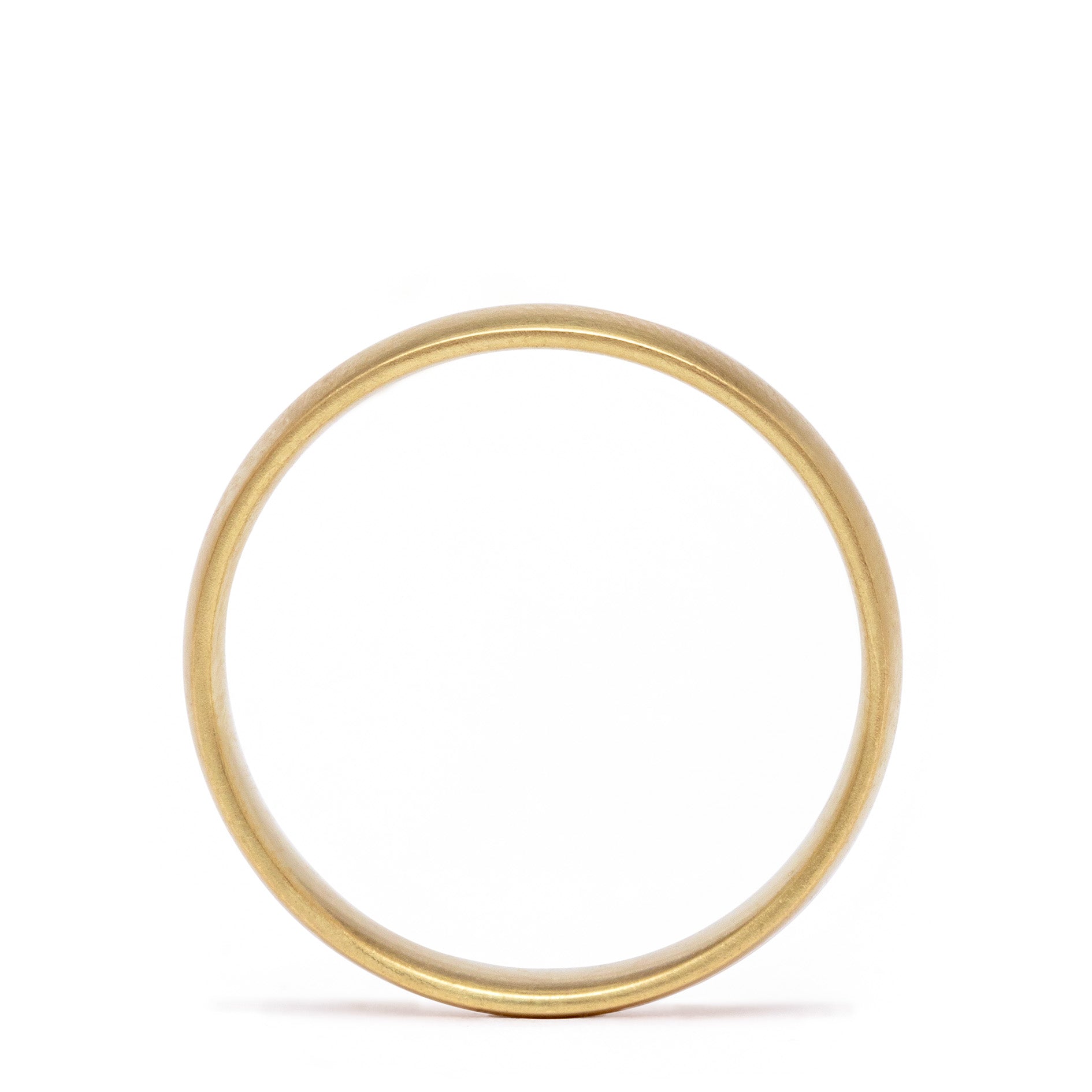 Matte Gold Wedding Ring 4mm
