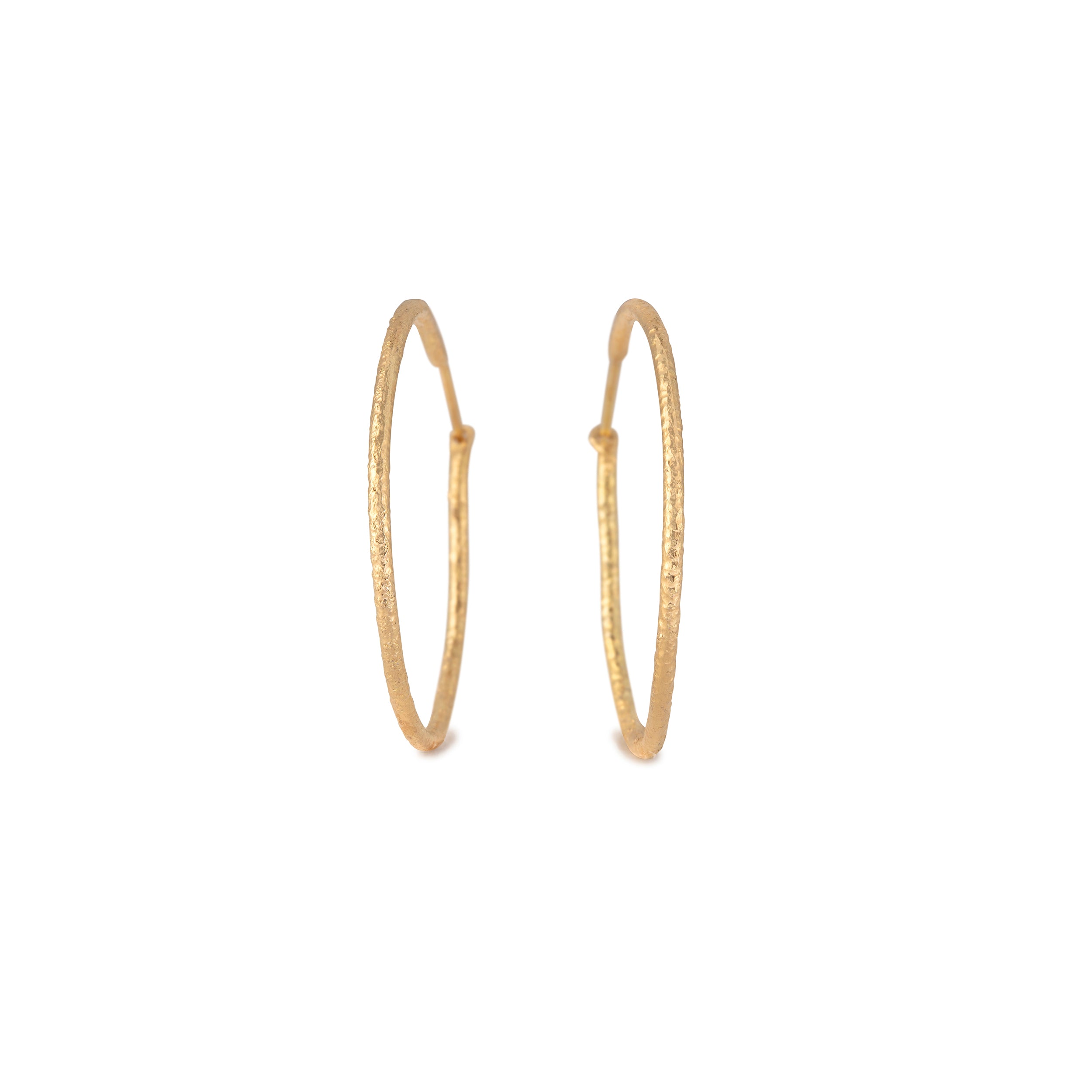 Solid white gold hot sale hoop earrings