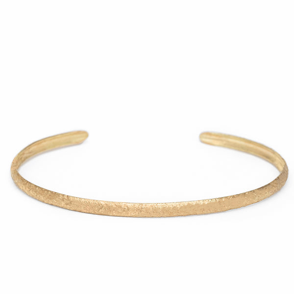 Textured Gold Bangle