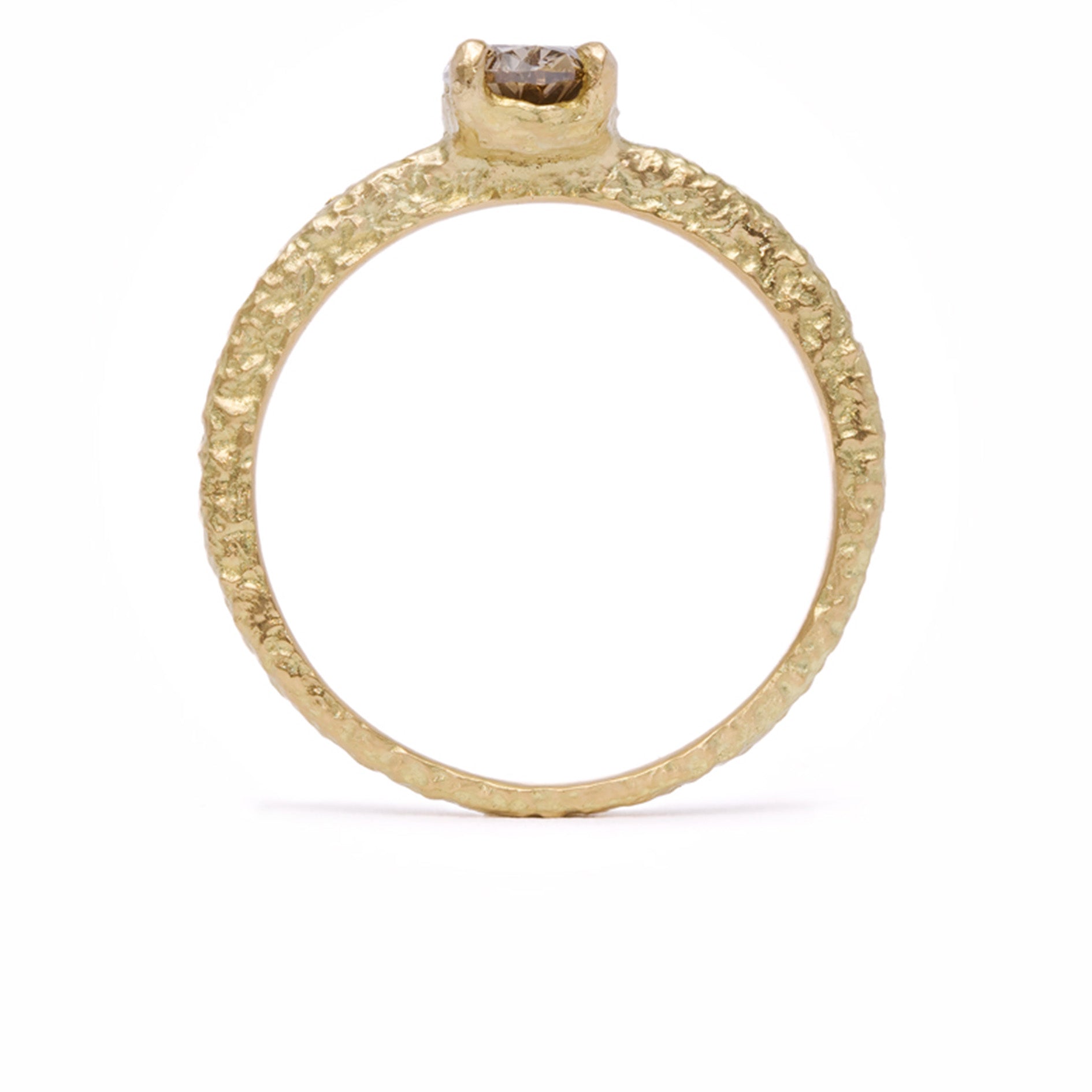 Una Oval Champagne Diamond Ring 0.30ct