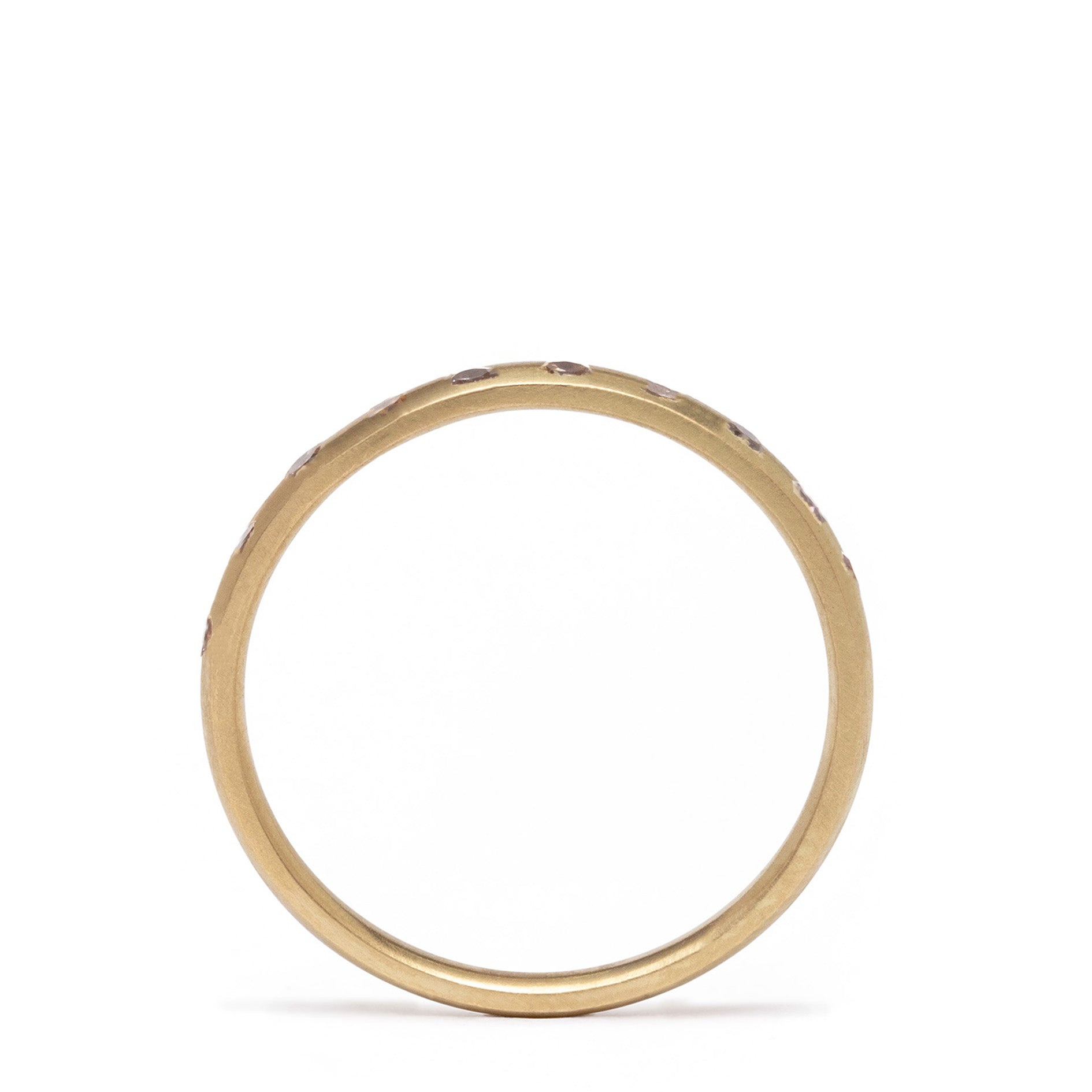 maya selway champagne diamond eternity ring, 18ct yellow gold