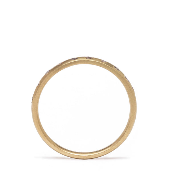 maya selway champagne diamond eternity ring, 18ct yellow gold