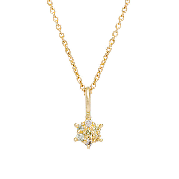 maya selway dancer champagne diamond pendant, 18ct yellow gold
