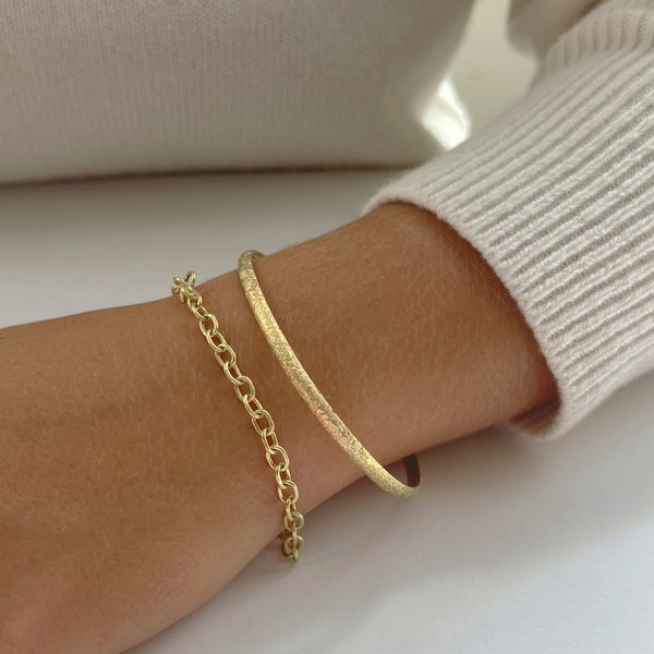 maya selway on body bracelet 18ct yellow gold
