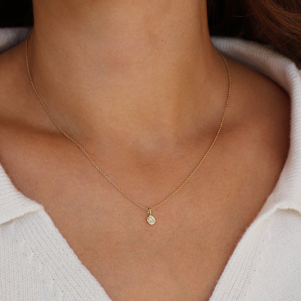 maya selway on body diamond pendant 18ct yellow gold diamond