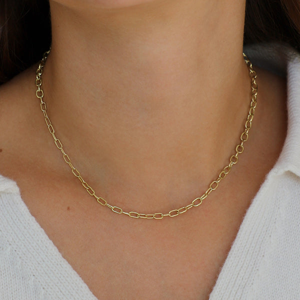 maya selway on body graduated golden thread necklace 18ct yellow gold