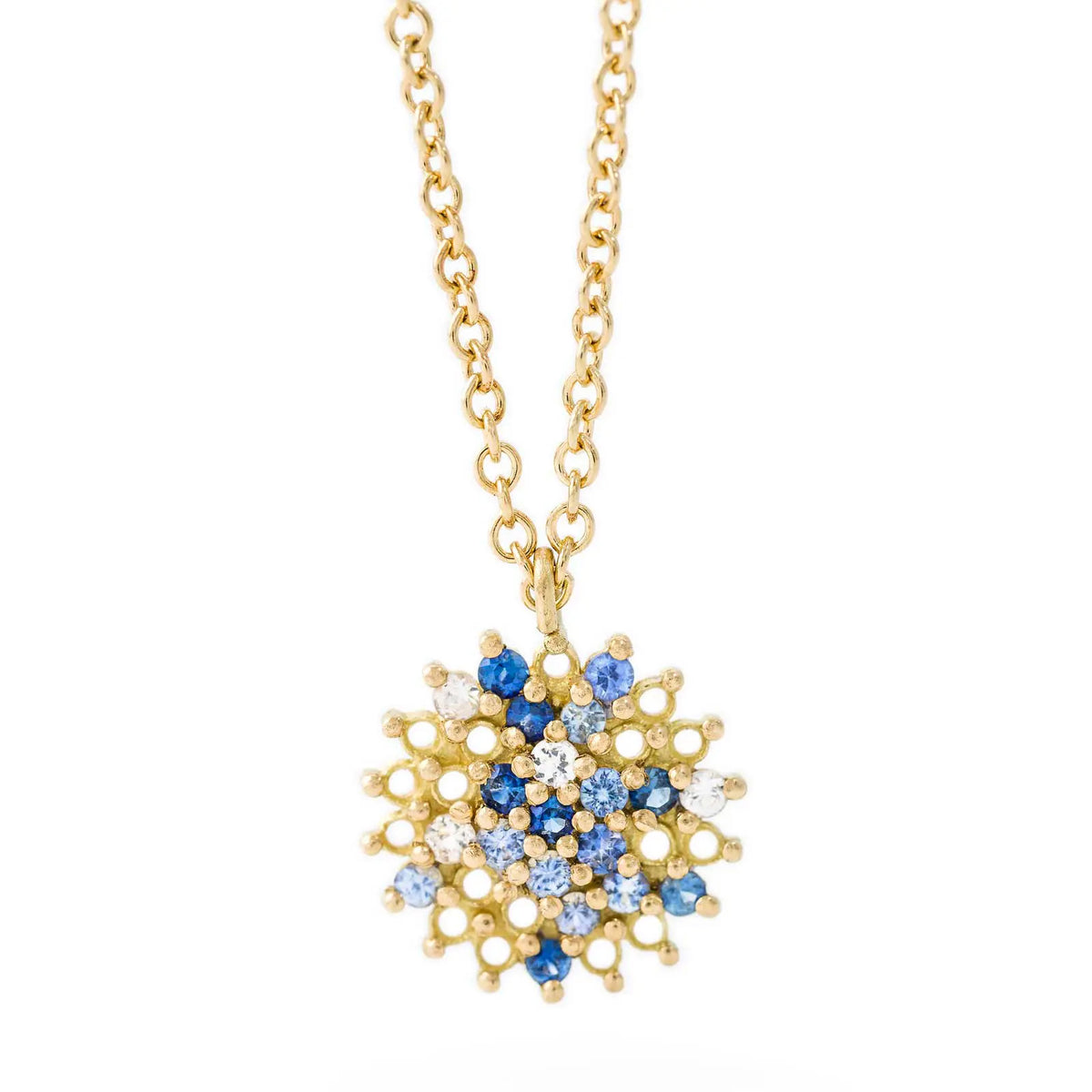 maya selway thelma pendant sapphire-and diamond 18ct yellow gold